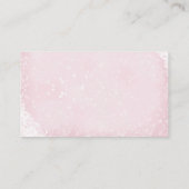 Gingerbrot Pink Babydusche Windelwaschkarte Begleitkarte (Rückseite)