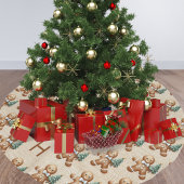 Gingerbrot Polyester Weihnachtsbaumdecke