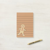 Gingerbrot Post It Notes Notepad Post-it Klebezettel (Auf Schreibtisch)