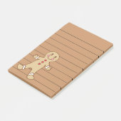 Gingerbrot Post It Notes Notepad Post-it Klebezettel (angewinkelt)