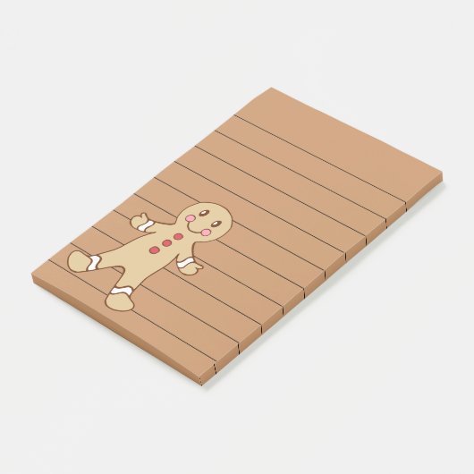 Gingerbrot Post It Notes Notepad Post-it Klebezettel (angewinkelt)