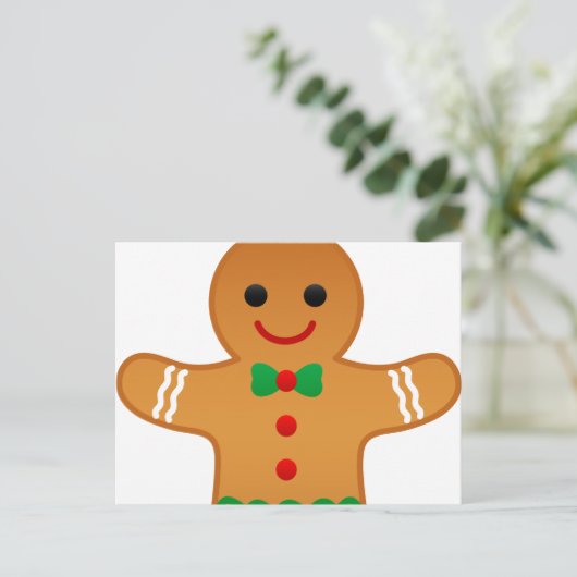 Gingerbrot Postkarte (Stehend Vorderseite)