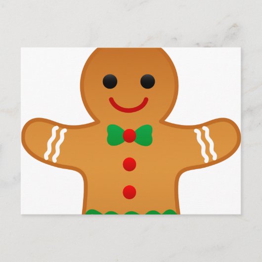 Gingerbrot Postkarte (Vorderseite)
