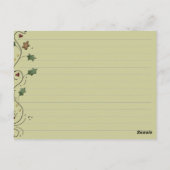 Gingerbrot Postkarte (Rückseite)