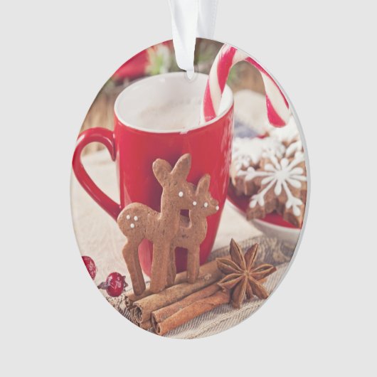 Gingerbrot-Reindeer-Cookies Ornament (Vorderseite)