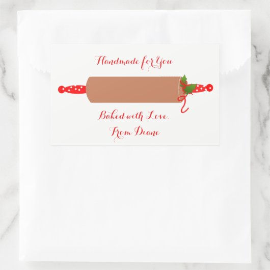 Gingerbrot Rolling Button Stickers (Tasche)