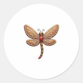 Gingerbrot Runder Aufkleber (Vorderseite)