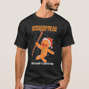 Gingerbrot Running Team Weihnachtskochtopf Funny B T-Shirt