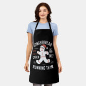 Gingerbrot Running Team Weihnachtszeit Spaß Schürze (Getragen)