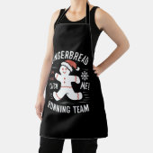Gingerbrot Running Team Weihnachtszeit Spaß Schürze (InSitu)
