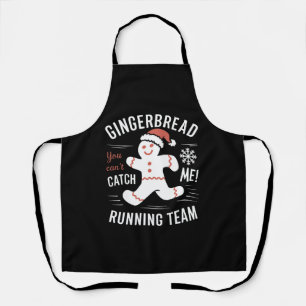 Gingerbrot Running Team Weihnachtszeit Spaß Schürze
