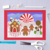 Gingerbrot Scene Tissue Paper Seidenpapier (Handwerk)