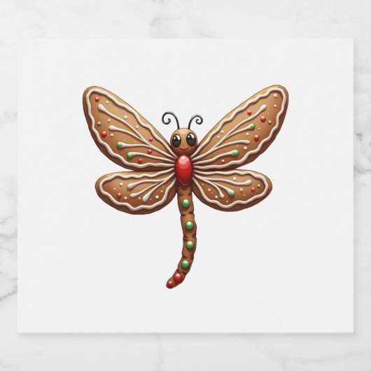 Gingerbrot Schaumweinetikett (Einzelnes Label)