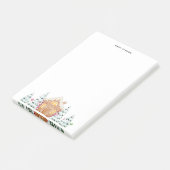 Gingerbrot-Schneebäume minimalistisch Post-it Klebezettel (angewinkelt)