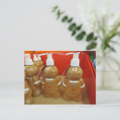 Gingerbrot-Seifenspender Postkarte (Stehend Vorderseite)