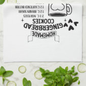 Gingerbrot selbst Rezept Weihnachtsgeschenk Geschirrtuch (Gefaltet)