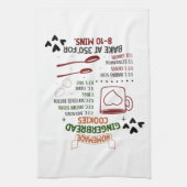 Gingerbrot selbst Rezept Weihnachtsgeschenk Geschirrtuch (Vertikal)