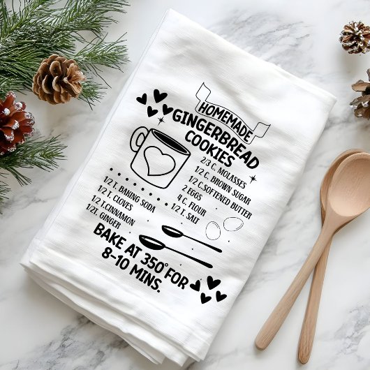 Gingerbrot selbst Rezept Weihnachtsgeschenk Geschirrtuch