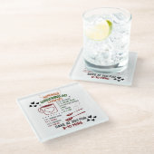 Gingerbrot selbst Rezept Weihnachtsgeschenk Glasuntersetzer (Schrägansicht)