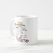 Gingerbrot selbst Rezept Weihnachtsgeschenk Kaffeetasse (Vorderseite Links)