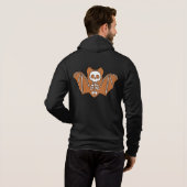 Gingerbrot Skeleton Bat Hoodie (Schwarz voll)
