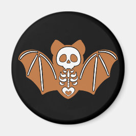 Gingerbrot Skeleton Bat Magnet
