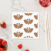 Gingerbrot Skeleton Bat Serviette (Beispiel)