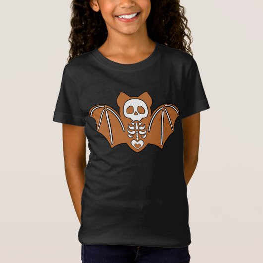 Gingerbrot Skeleton Bat T-Shirt (Vorderseite)