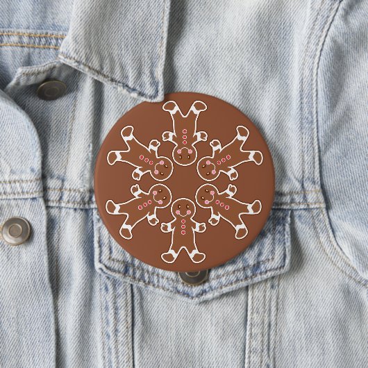 Gingerbrot Snowflake Button (Beispiel)