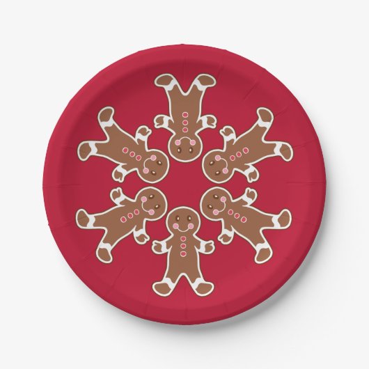 Gingerbrot Snowflake Paper Teller (Vorderseite)