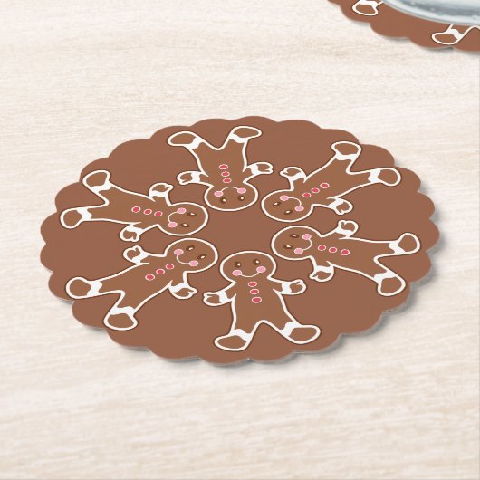 Gingerbrot Snowflake Untersetzer (angewinkelt)