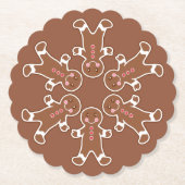 Gingerbrot Snowflake Untersetzer (Vorderseite)