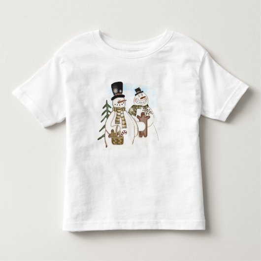 Gingerbrot Snowmen T - Shirt und Geschenke (Vorderseite)