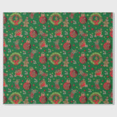 Gingerbrot Spaß Weihnachten Geschenkpapier (Flach)