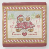 Gingerbrot Stone Untersetzer (Vorderseite)