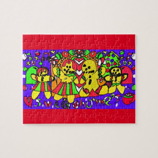 Gingerbrot Sweet Zuhause Puzzle (Horizontal)