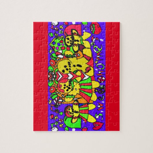 Gingerbrot Sweet Zuhause Puzzle (Vertikal)