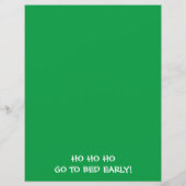 Gingerbrot Themed Letter von Santa (Rückseite)