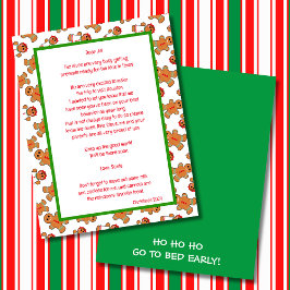 Gingerbrot Themed Letter von Santa