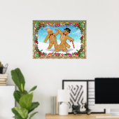 Gingerbrot Trio mit Grenzen Poster (Heimbüro)
