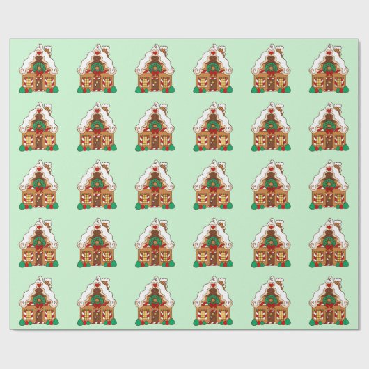 Gingerbrot-Umschlagpapier Geschenkpapier (Flach)
