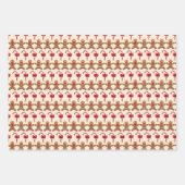 Gingerbrot und Candy Cane Weihnachtsmuster Geschenkpapier Set (Vorderseite 2)