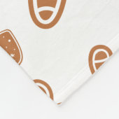 Gingerbrot Weihnachten Fleecedecke (Ecke)