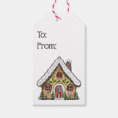 Gingerbrot Weihnachten Geschenkanhänger (Vorderseite)