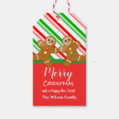 Gingerbrot Weihnachten Geschenkanhänger (Vorderseite)