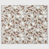 Gingerbrot Weihnachten Geschenkpapier (Flach)