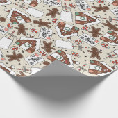 Gingerbrot Weihnachten Geschenkpapier (Ecke)