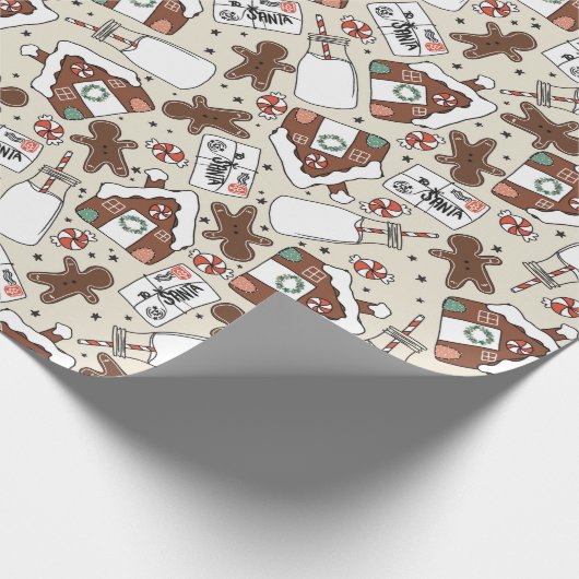 Gingerbrot Weihnachten Geschenkpapier (Ecke)