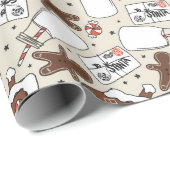 Gingerbrot Weihnachten Geschenkpapier (Rolleneckpunkt)