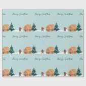 Gingerbrot Weihnachten Geschenkpapier (Flach)